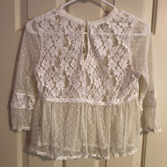 Free People Lace Crochet Blouse - Picture 4 of 7